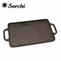 Rectangular Pre seasoned Reversible Cast Iron Grill Griddle